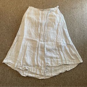 NIC+ZOE Linen Skirt - Gray - Size 8
